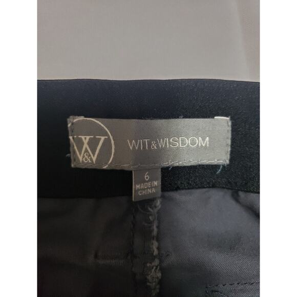 Wit & Wisdom Gray Skinny Denim Pants Women's size 6 Minimalist Neutral Tapered - Picture 3 of 8